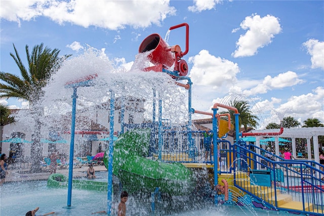 view of play area