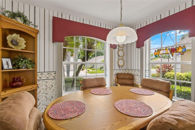 view of dining area