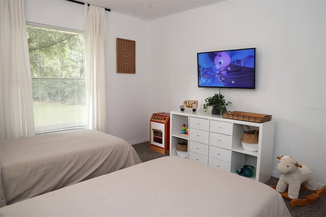 bedroom featuring carpet flooring