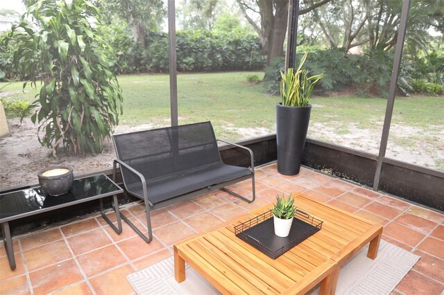 view of sunroom / solarium