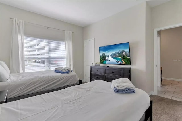 bedroom with carpet flooring