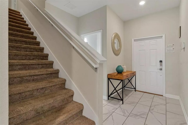 view of tiled entryway