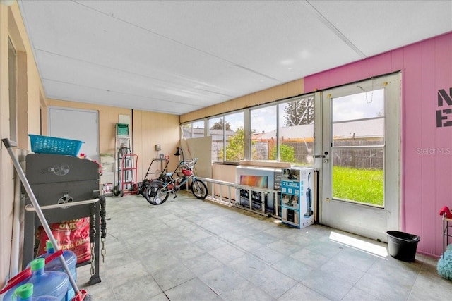 view of sunroom