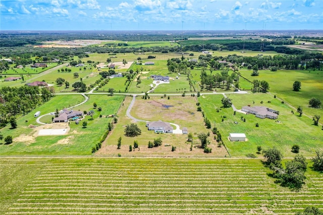 bird's eye view featuring a rural view