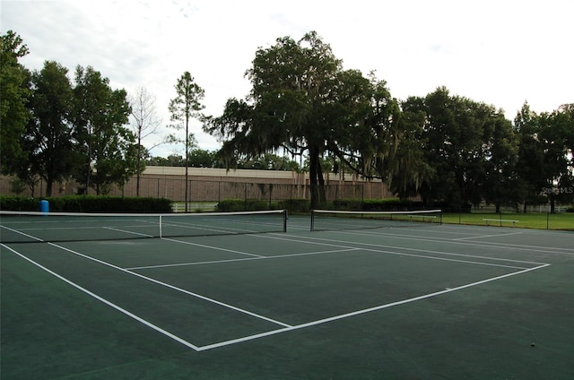 view of tennis court