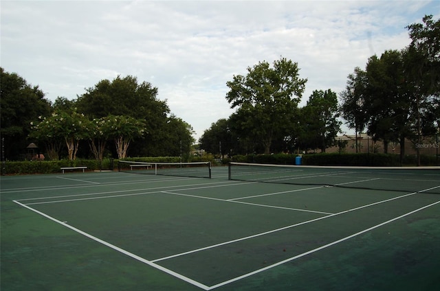 view of tennis court