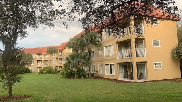 view of property with central AC unit