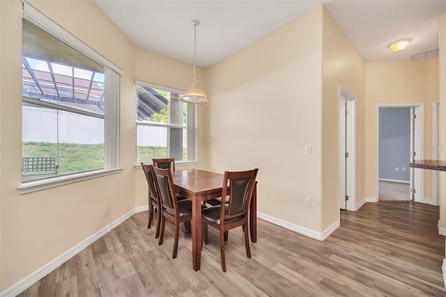 dining room featuring hardwood / wood-style floors