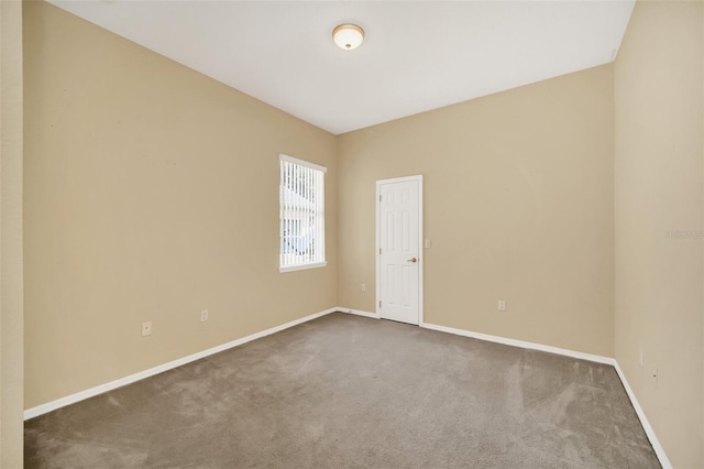 view of carpeted empty room