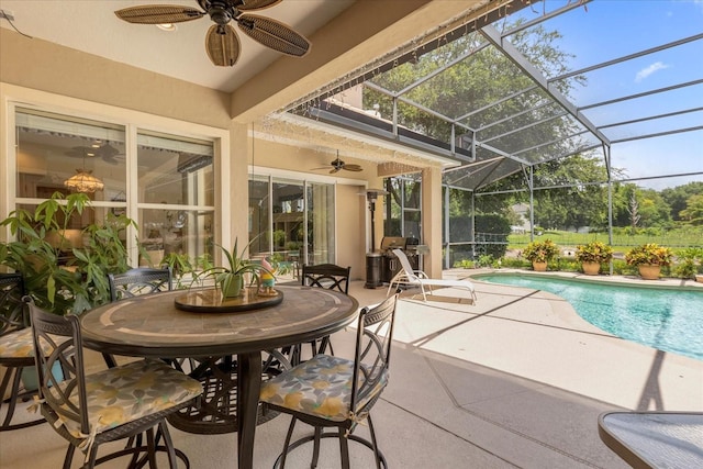 view of sunroom / solarium