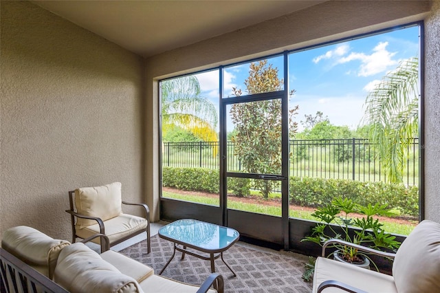 view of sunroom / solarium