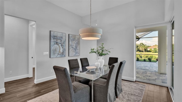 1529 Rio Vista Ter, Parrish, FL 34219 - dining space with baseboards and wood finished floors