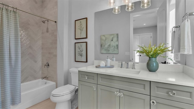 1529 Rio Vista Ter, Parrish, FL 34219 - full bath featuring vanity, shower / bathtub combination with curtain, and toilet