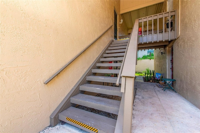 view of stairs