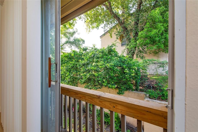 view of balcony