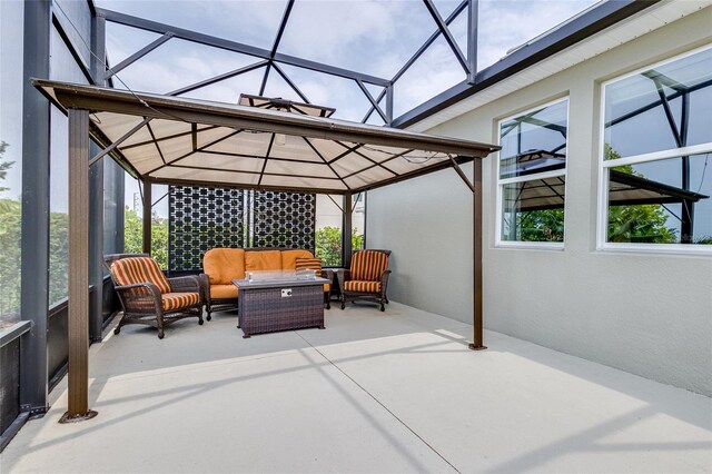 view of sunroom / solarium