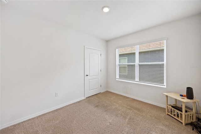 view of carpeted empty room