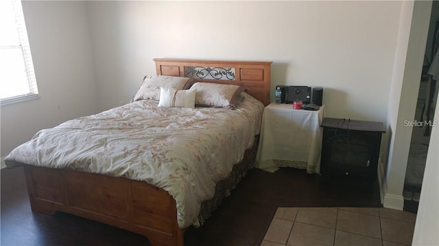 view of tiled bedroom