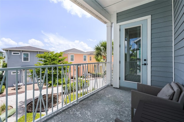 balcony with outdoor lounge area