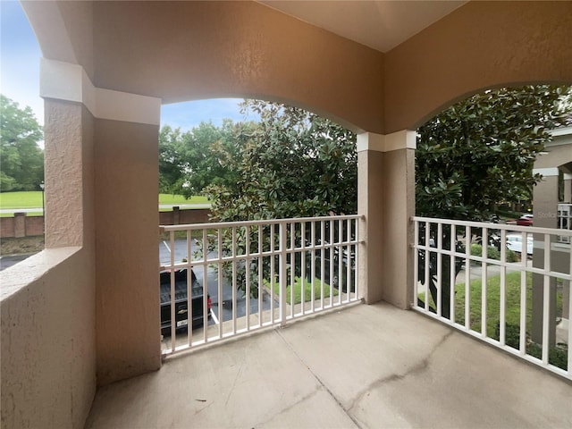 view of balcony