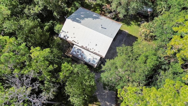 aerial view with a view of trees