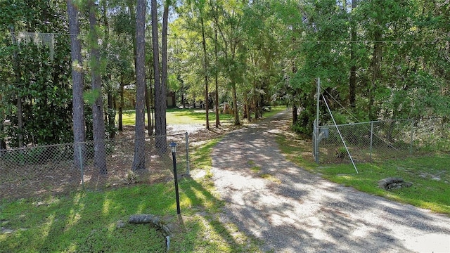 view of road