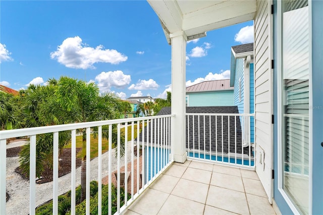 view of balcony