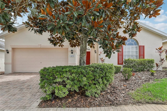 view of front of home featuring a garage