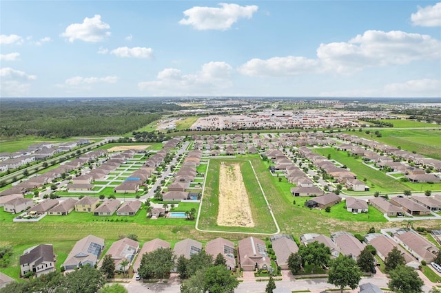 drone / aerial view featuring a residential view