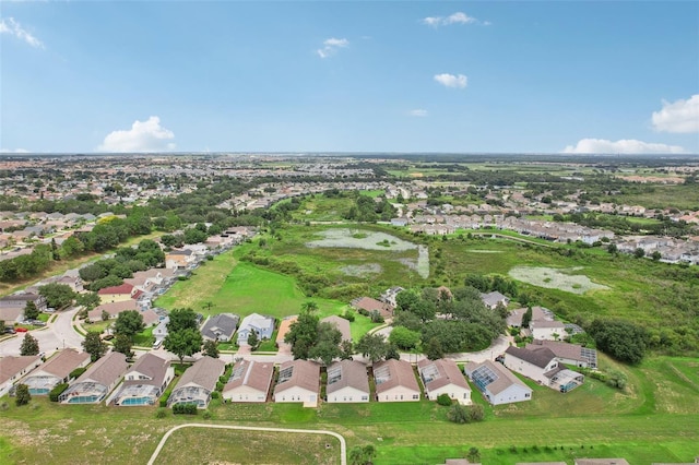 aerial view featuring a residential view