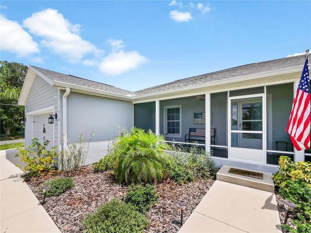 view of front of house featuring a garage