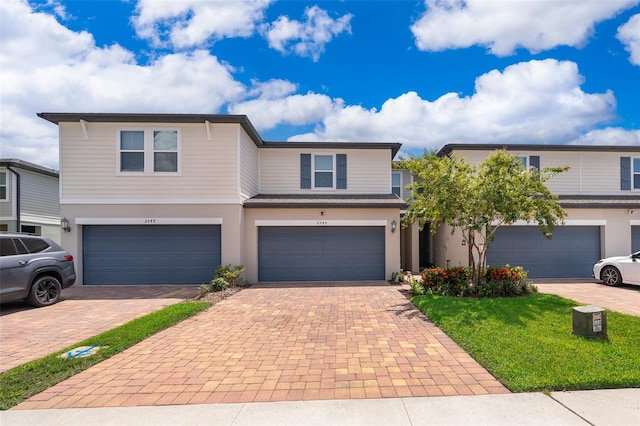 front facade featuring a garage