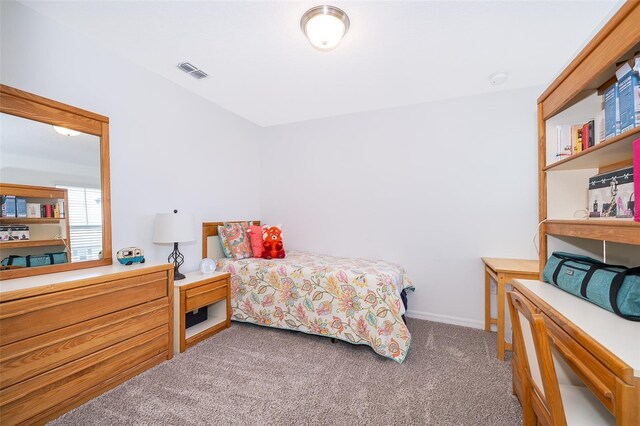 bedroom with carpet floors