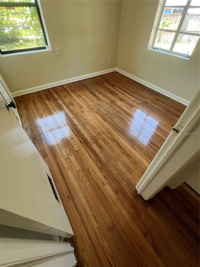 interior space with wood-type flooring