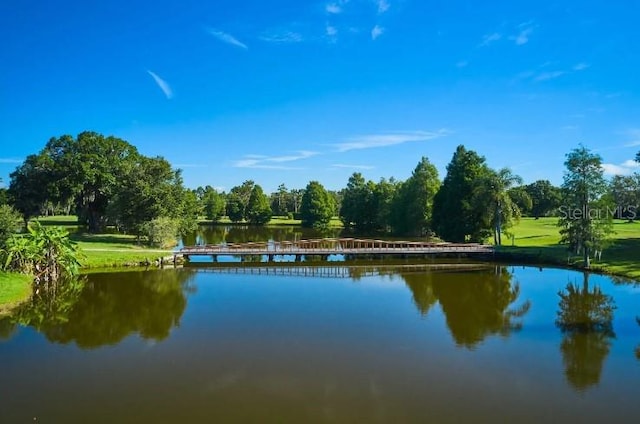 view of water feature