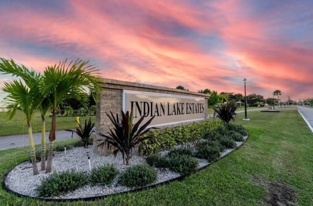 3911 Gardenia Dr, Indian Lake Estates, FL 33855 - community / neighborhood sign with a yard