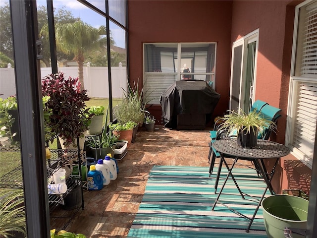 view of sunroom / solarium