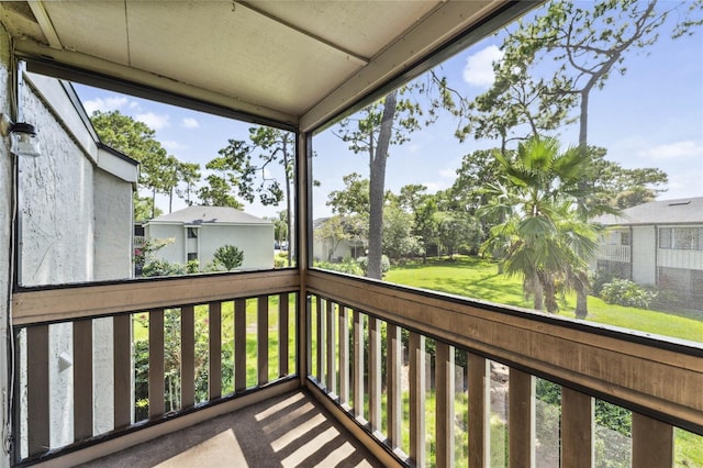 view of balcony