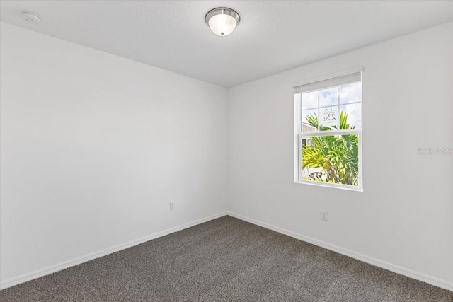 unfurnished room with carpet flooring