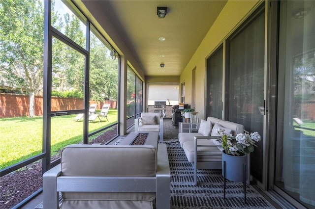 view of sunroom / solarium