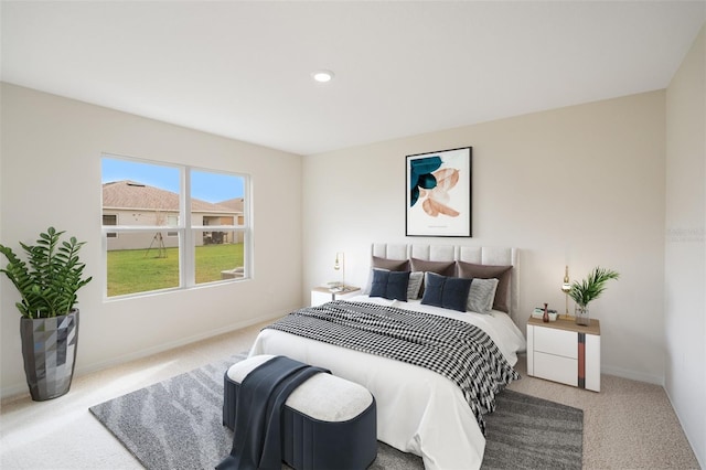 bedroom with carpet flooring