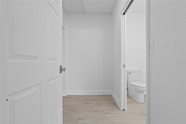 interior space with light wood-type flooring