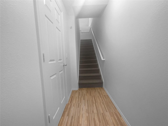 hallway featuring light hardwood / wood-style floors