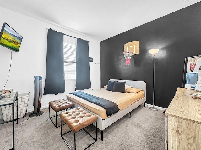 bedroom featuring carpet floors