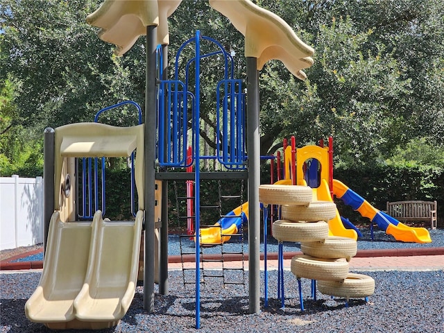 view of jungle gym