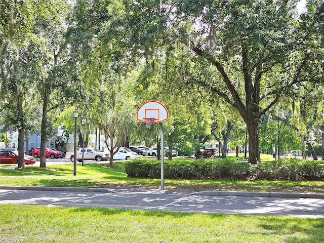 view of basketball court