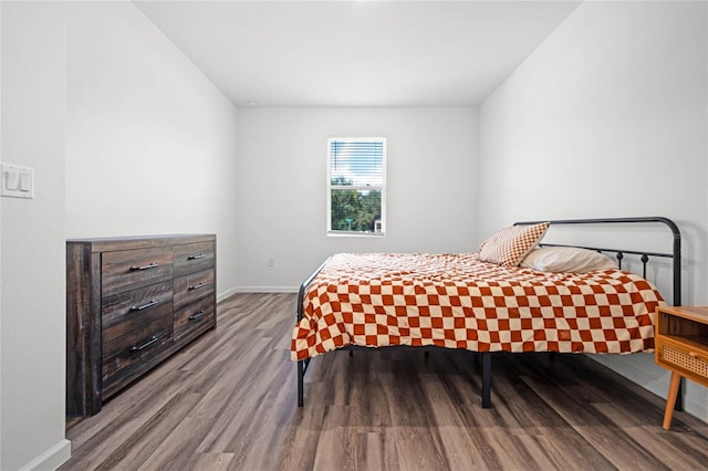 bedroom featuring hardwood / wood-style flooring