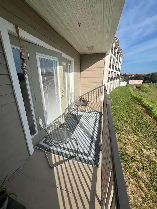 view of balcony