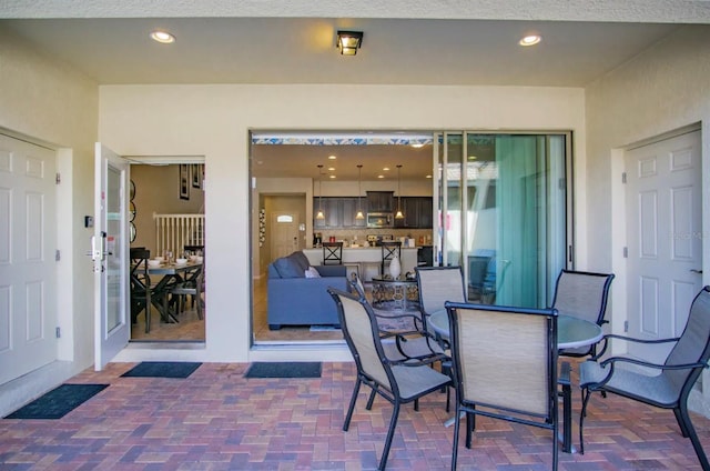 view of patio / terrace featuring outdoor dining space