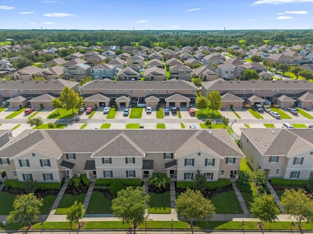 bird's eye view with a residential view